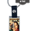 Rectangle metal keyring - Luxe Custom Designer