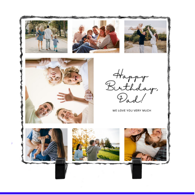 7 Image Birthday Photo Slate - Luxe Custom Designer