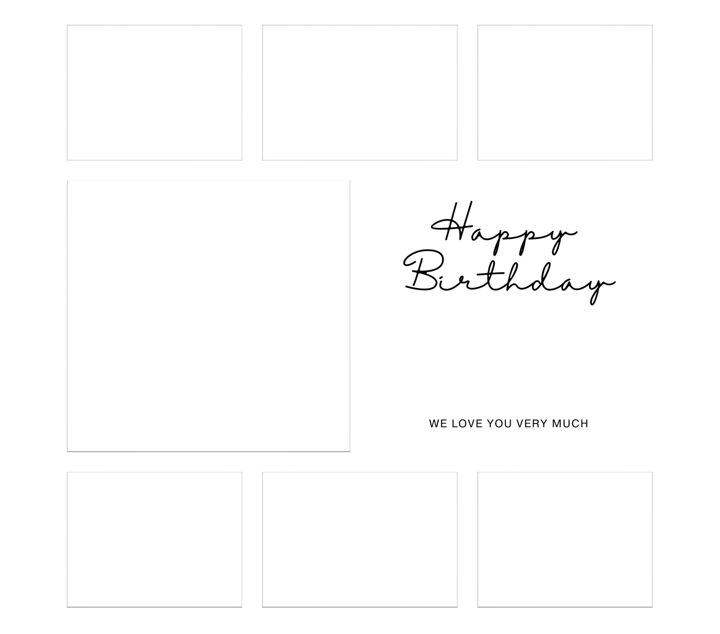 7 Image Birthday Photo Slate - Luxe-Custom-Designer