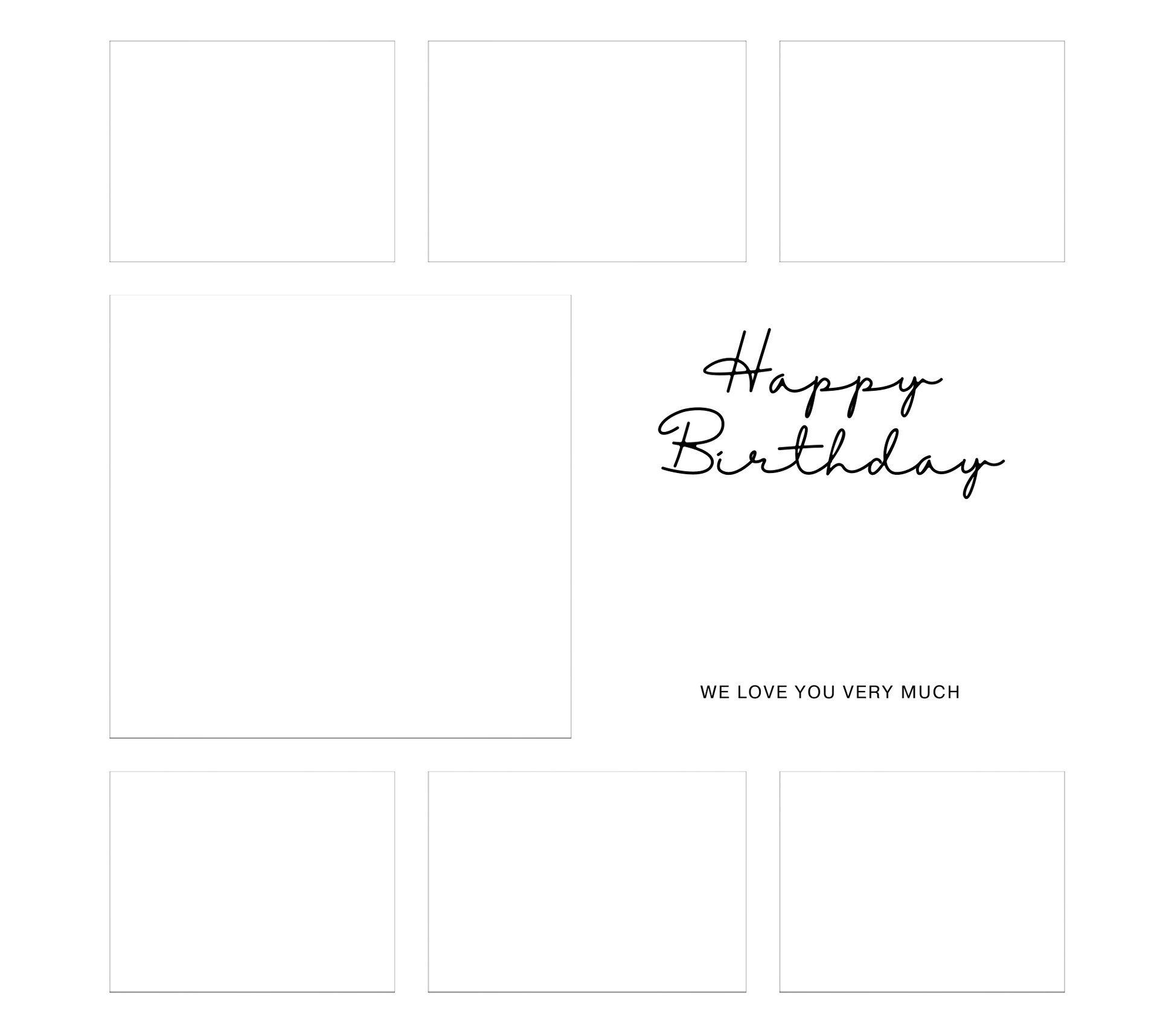 7 Image Birthday Photo Slate - Luxe-Custom-Designer