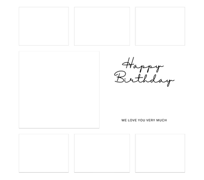 7 Image Birthday Photo Slate - Luxe-Custom-Designer
