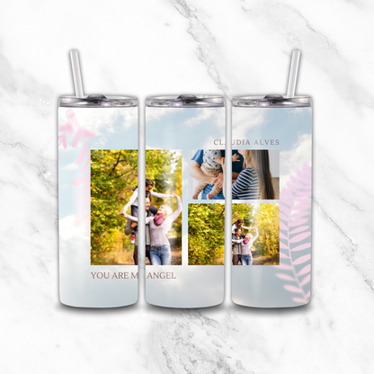 My angel 3 image tumbler - Luxe Custom Designer