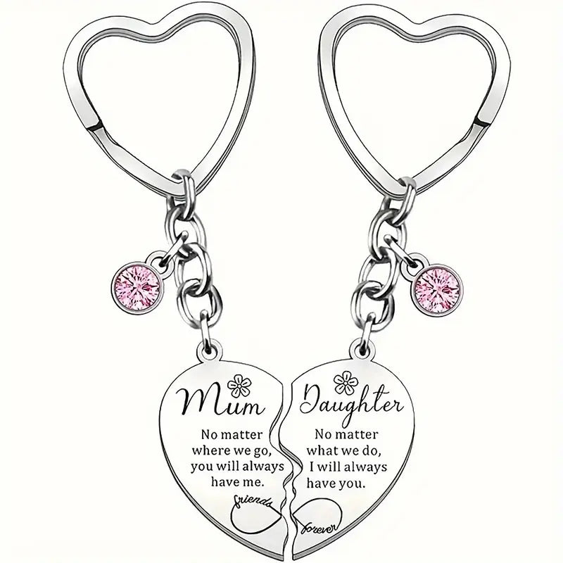 Mum and Daughter Keyring - Luxe Custom Designer