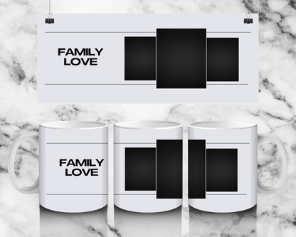 3 panel family mug - Luxe-Custom-Designer