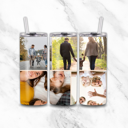4 image photo tumbler - Luxe Custom Designer