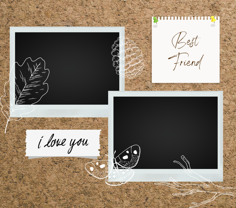 2 Image Friends Slate