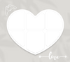 6 Image Heart Photo Slate - Luxe Custom Designer