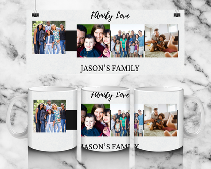 Family Love photo mug - Luxe-Custom-Designer