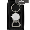 Metal silver circle keyring - Luxe Custom Designer