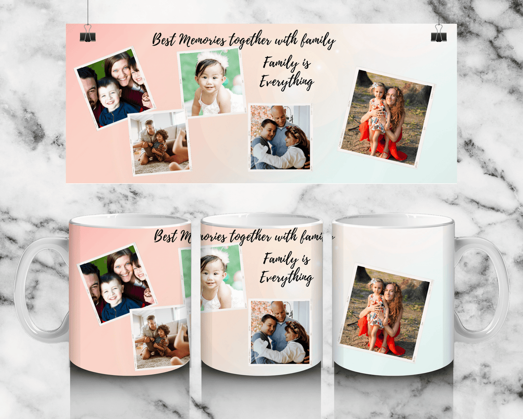 5 Panel Family Mug - Luxe Custom Designer