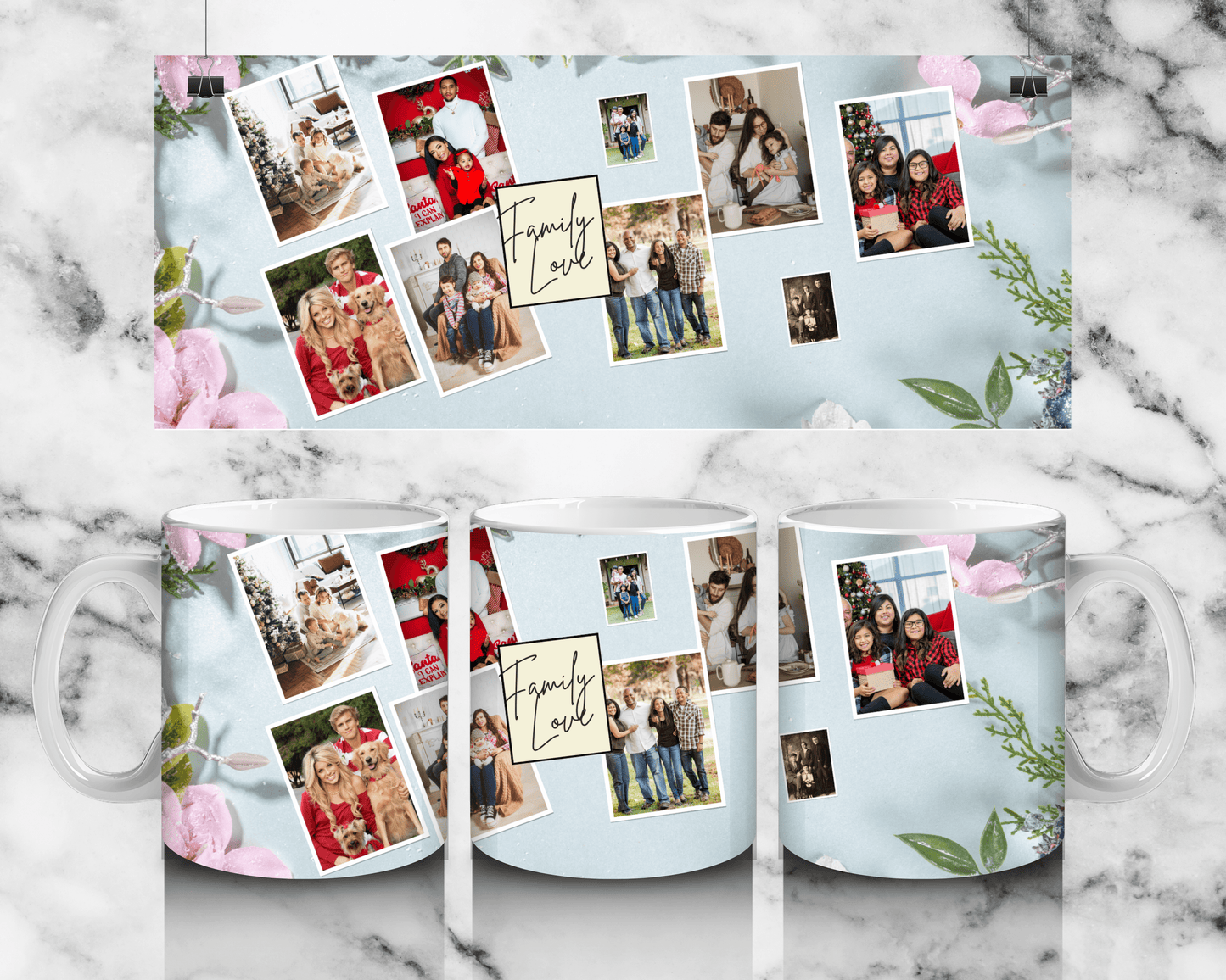 9 Panel Family Mug - Luxe-Custom-Designer
