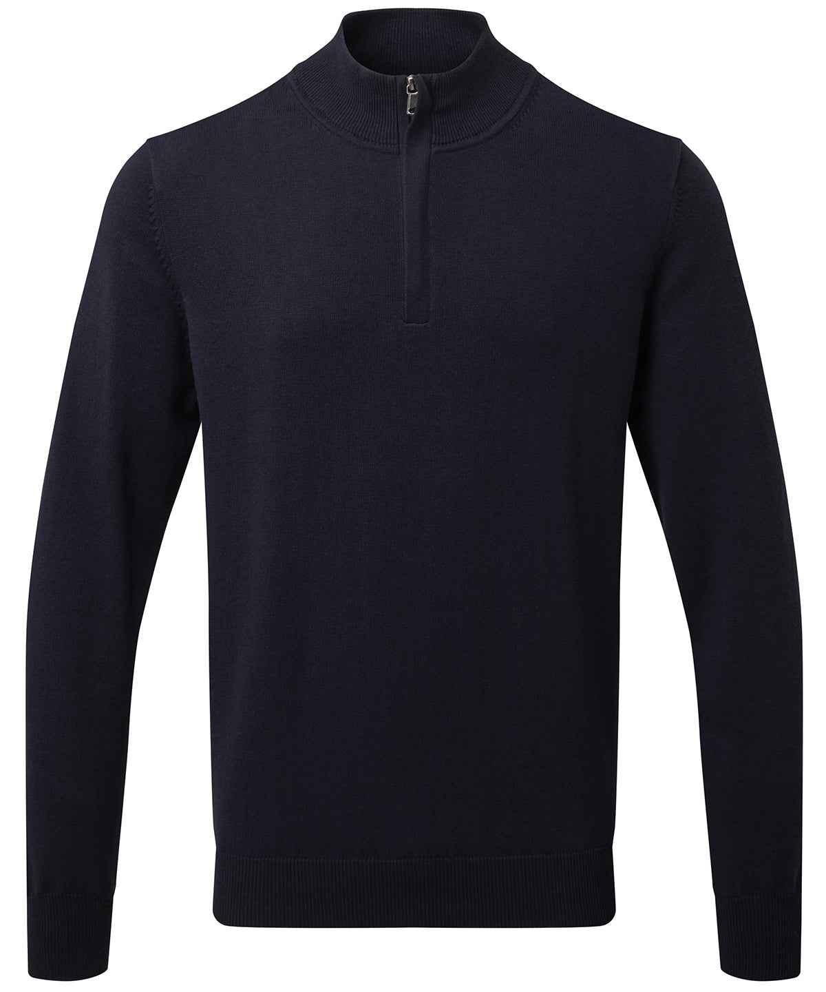 Men's cotton blend ¼ zip sweater