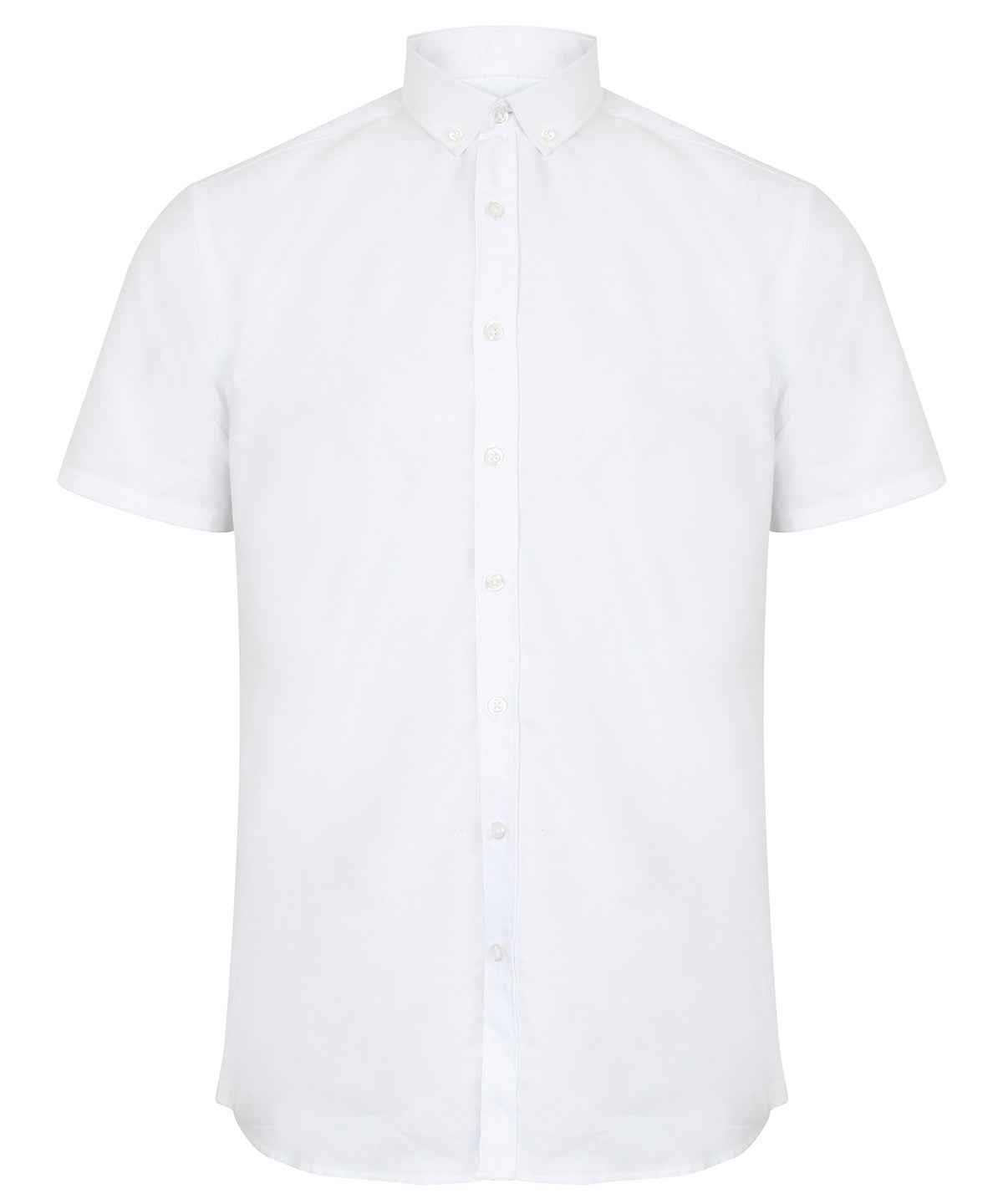 Modern short sleeve Oxford shirt