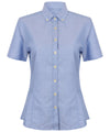 Women's modern short sleeve Oxford shirt