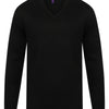 Cashmere touch acrylic v-neck jumper