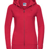 Women's authentic zipped hooded sweatshirt