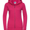Women's authentic zipped hooded sweatshirt