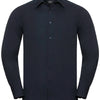 Long sleeve polycotton easycare fitted poplin shirt