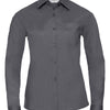 Women's long sleeve polycotton easycare poplin shirt