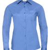 Women's long sleeve polycotton easycare poplin shirt