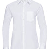 Women's long sleeve polycotton easycare poplin shirt