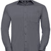 Long sleeve polycotton easycare poplin shirt