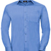 Long sleeve polycotton easycare poplin shirt