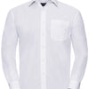 Long sleeve polycotton easycare poplin shirt