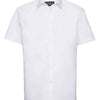 Short sleeve herringbone shirt