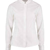 Women's mandarin collar shirt long-sleeved (tailored fit)
