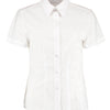 Women's workplace Oxford blouse short-sleeved (tailored fit)