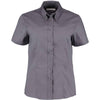 Women's corporate Oxford blouse short-sleeved (tailored fit)