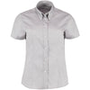 Women's corporate Oxford blouse short-sleeved (tailored fit)