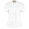 Women's corporate Oxford blouse short-sleeved (tailored fit)
