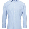 Microcheck (Gingham) long sleeve cotton shirt