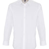 Stretch fit cotton poplin long sleeve shirt