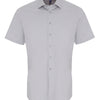 Stretch fit cotton poplin short sleeve shirt