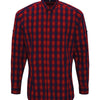 Mulligan check cotton long sleeve shirt