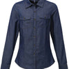 Women's jeans stitch denim shirt