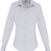 Women's stretch fit cotton poplin long sleeve blouse