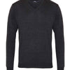V-neck knitted sweater