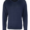 V-neck knitted sweater