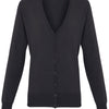 Women's button-through knitted cardigan