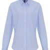 Women's cotton-rich Oxford stripes blouse