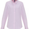 Women's cotton-rich Oxford stripes blouse