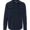 Sherpa-lined fleece overshirt