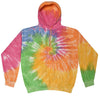 Rainbow tie-dye hoodie