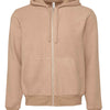 Unisex sueded fleece full-zip hoodie