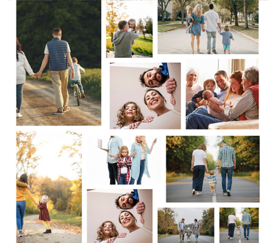 11 Image Collage Slate - Luxe Custom Designer