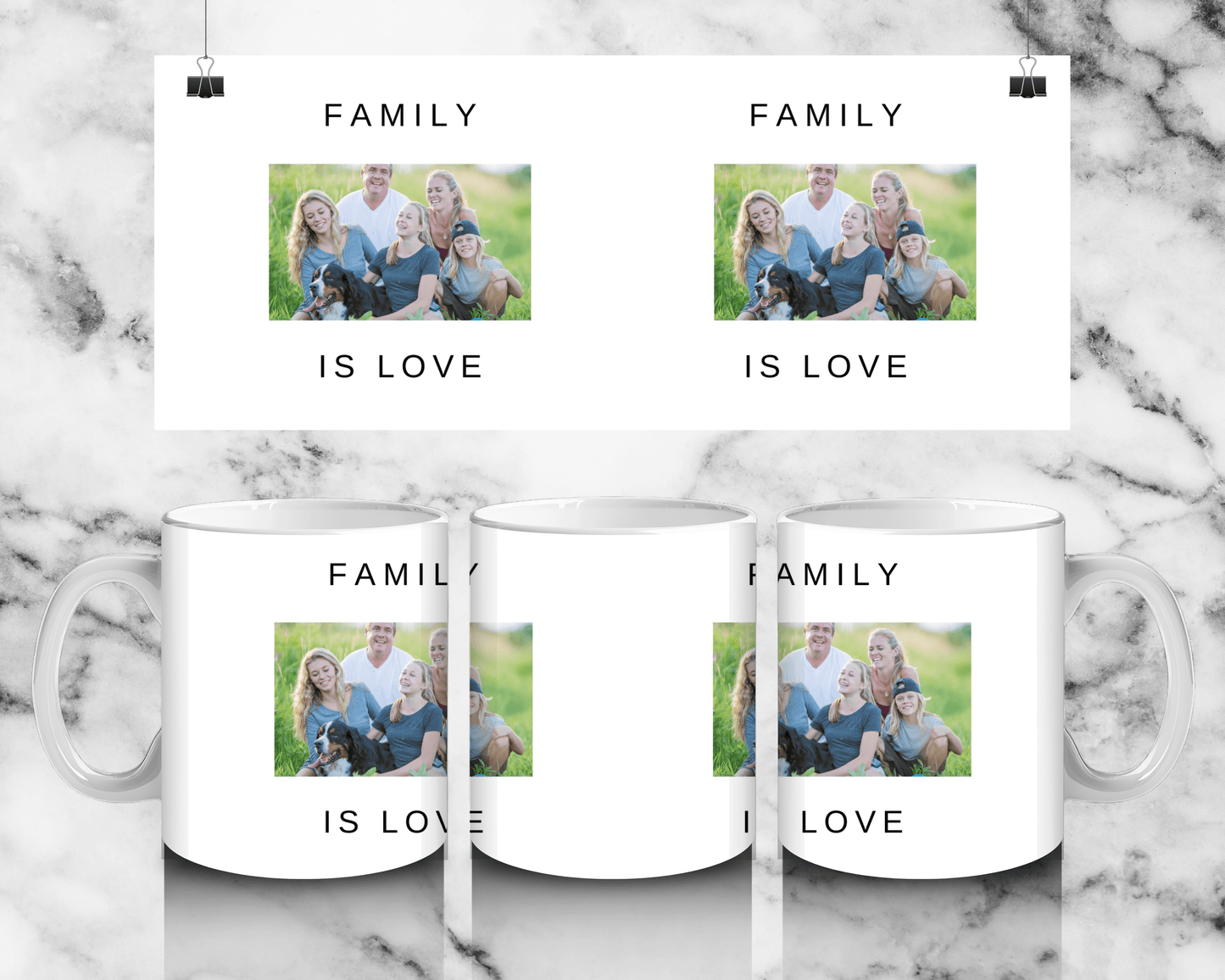 2 Panel Family Mug - Luxe-Custom-Designer